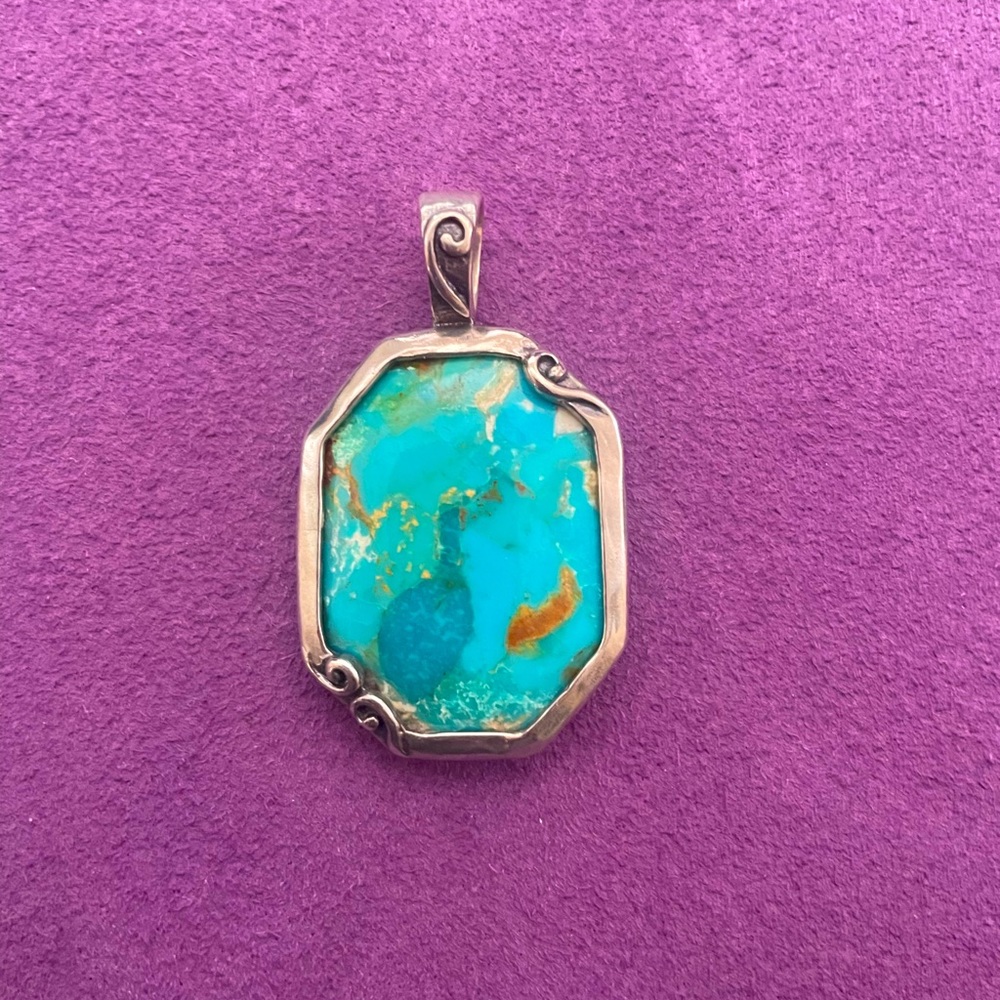Grace & Heart .925 Sterling Silver& Turquoise Pendant